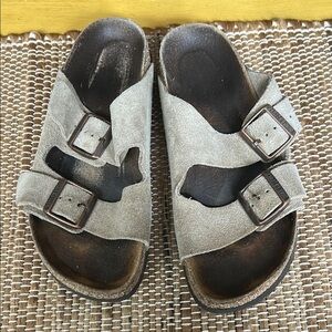 Birkenstock Suede Double Buckle Sandals